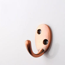 Load image into Gallery viewer, Vintage Hangers Hook Zinc Alloy Wall Hook Bronze Cloth Coat Bag Hat Hanging Hooks Bathroom Kitchen Antique Racks with Screws Vintage Antique Iron Bronze Hooks
