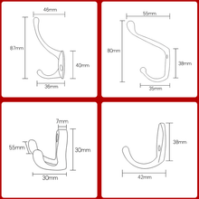Load image into Gallery viewer, Vintage Hangers Hook Zinc Alloy Wall Hook Bronze Cloth Coat Bag Hat Hanging Hooks Bathroom Kitchen Antique Racks with Screws Vintage Antique Iron Bronze Hooks
