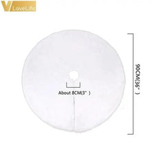 Load image into Gallery viewer, Christmas Tree Decor Snowflake Carpet White Christmas Tree Skirt Fur Skirt For Xmas Decorations Xmas Christmas Decorations For Home

