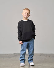 Load image into Gallery viewer, Waffle Hybrid Crewneck - Black
