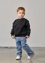 Load image into Gallery viewer, Waffle Hybrid Crewneck - Black
