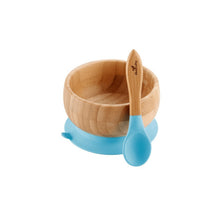 Load image into Gallery viewer, Avanchy Bamboo Suction Baby Bowl + Spoon
