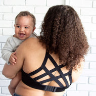 Super Strappy Nursing Bra - Black