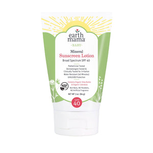 Earth Mama Baby Mineral Sunscreen Lotion SPF 40