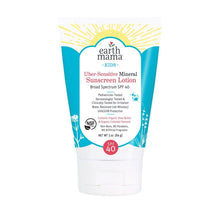 Load image into Gallery viewer, Earth Mama Kids Uber-Sensitive Mineral Sunscreen Lotion SPF 40
