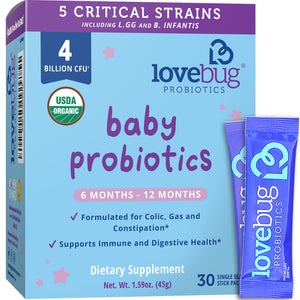 Organic Baby Probiotics 6-12 Months (Powder)