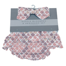 Load image into Gallery viewer, Newcastle Under the Sea Ruffle Bloomers &amp; Headband Set
