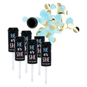 Gender Reveal Confetti Poppers