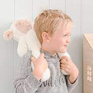 Load image into Gallery viewer, O.B Designs Plush Toy White Lamb - Lee Lamb Huggie
