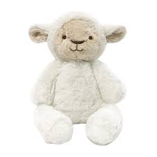 O.B Designs Plush Toy White Lamb - Lee Lamb Huggie