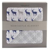 Load image into Gallery viewer, Newcastle Blue Deer &amp; Glacier Grey Blanket
