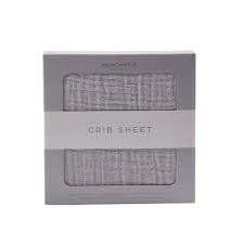 Newcastle Cool Grey Crib Sheet