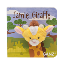 Load image into Gallery viewer, Jamie Giraffe Finger Puppet Book
