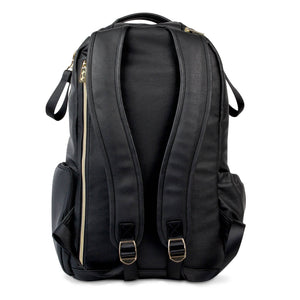 Itzy Ritzy Jetsetter Black Boss Diaper Bag Backpack