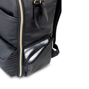 Itzy Ritzy Jetsetter Black Boss Diaper Bag Backpack