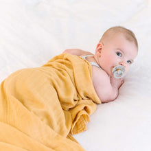 Load image into Gallery viewer, Dolly Lana Muslin Swaddle - Mustard
