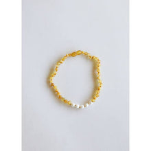 Load image into Gallery viewer, CanyonLeaf Raw Honey Amber + Pearls (Infant)
