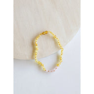 CanyonLeaf Adult: Raw Honey Amber + Rose Quartz || Necklace