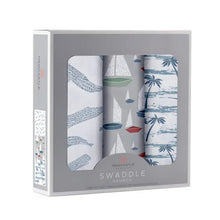 Load image into Gallery viewer, Ocean Tides Bamboo Swaddle 3 Pack
