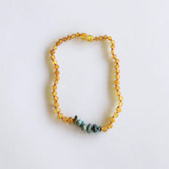 CanyonLeaf Raw Amber + Raw Turquoise Jasper