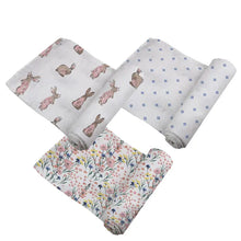 Load image into Gallery viewer, Wildflowers Bamboo Swaddles 3 Pack
